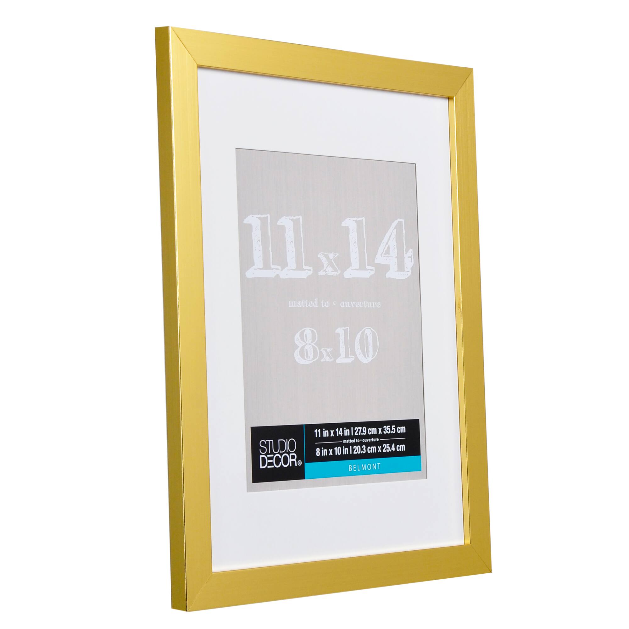 Gold Metallic Belmont Frame with Mat by Studio Décor